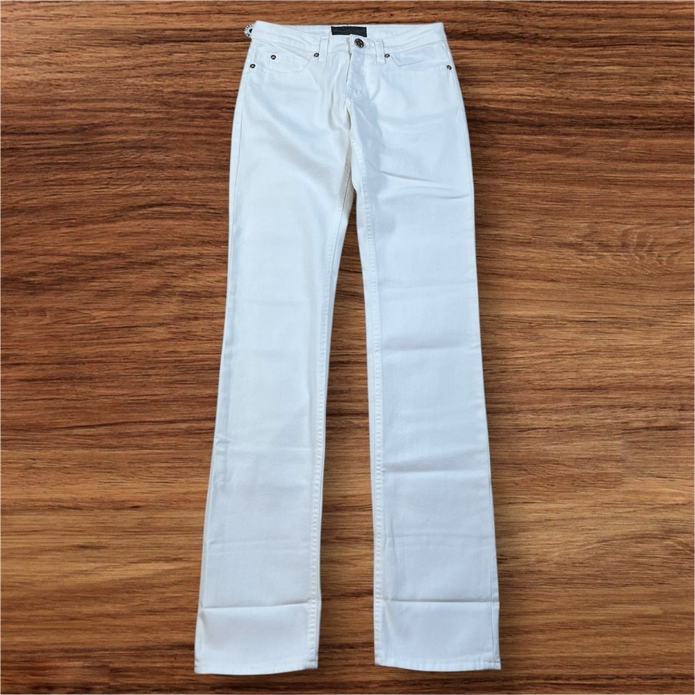 Acne Skinny White Low Rise Jeans